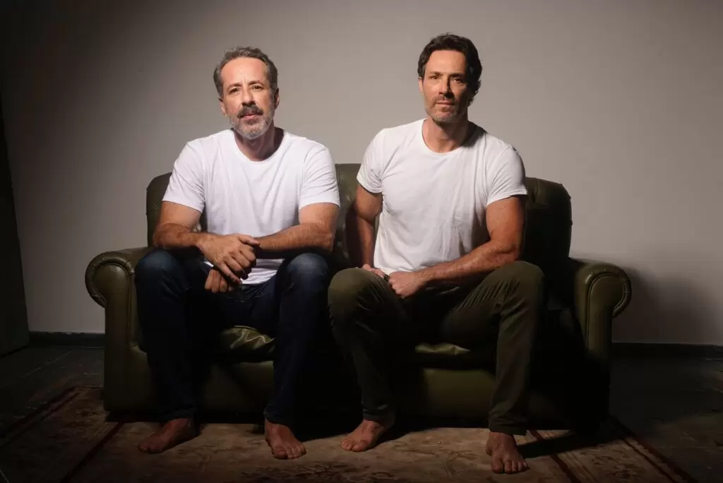 Fernando Pavão e Otávio Martins em "Entre Irmãos"